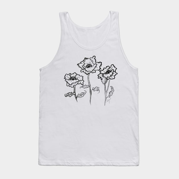 Poppies 1 Tank Top by CarolineTaylorArt